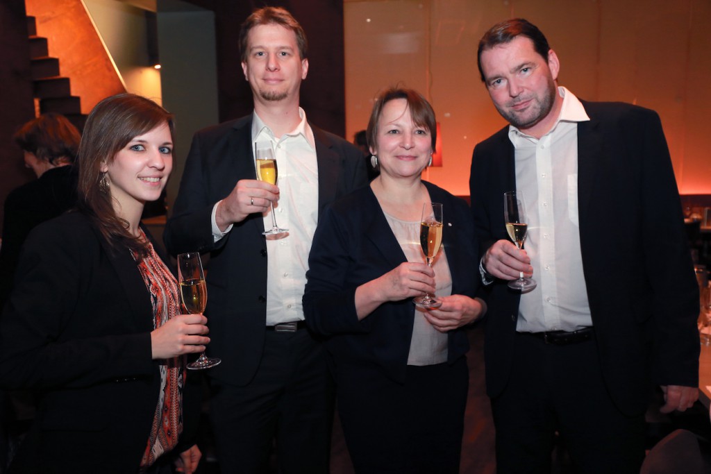 Kurt Widhalm (Präsident Österreichisches Akademisches Institut für Ernährungsmedizin, Alexander Kukelka (Präsident Österreichischer Komponistenbund), Rita Michlits (Kommunikationschefin Österreichischer Austauschdienst), Christoph Berger (Rektor Kirchliche Pädagogische Hochschule Wien/Krems), Hannes Martschin (Geschäftsführer Martschin & Partner GmbH) © Günther Langegger