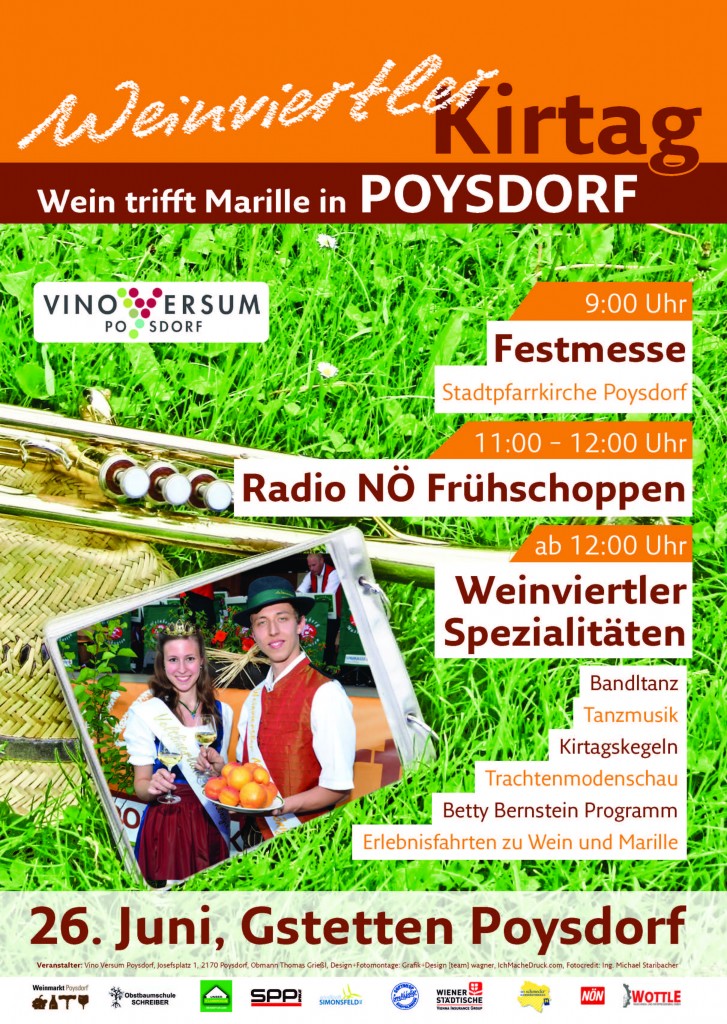 Vino Versum Poysdorf Programm Weinviertler Kirtag 2016