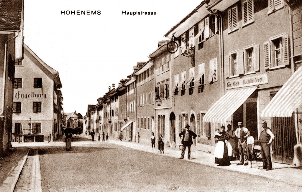 PR Bild BDA Marktstraße Hohenems - Historisch © Stadtarchiv Hohenems