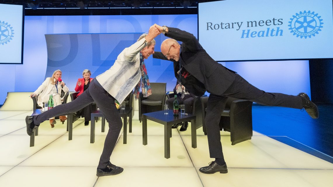 Pressebild Rotary meets Health Trixi Schuba und Toni Innauer © Jeff Mangione