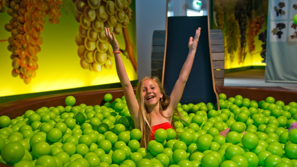 Pressebild Vino Versum Poysdorf Tourismus Bällebad in der WEIN+TRAUBEN Welt © Loizenbauer