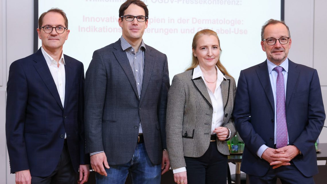 V.l.n.r.: Prof. Dr. Franz Legat, Prof. Dr. Johannes Griss, Prof. Dr. Angelika Hofer, Prof. Dr. Johann W. Bauer © APA, Ludwig Schedl