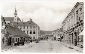 Postkarte von Poysdorf in der Zwischenkriegszeit © Stadtgemeinde Poysdorf